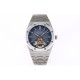 Audemars Piguet-Royal Oak Tourbillon 41mm SS/SS Blue/Stk R8F V2 Flying Tourbillon
