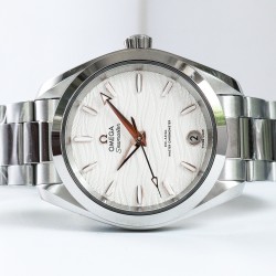  Omega-Aqua Terra 150M 34mm Ladies SS/SS Wht/R.Stk VSF A8800