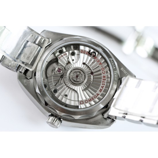  Omega-Aqua Terra 150M 34mm Ladies SS/SS Wht/R.Stk VSF A8800