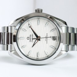  Omega-Aqua Terra 150M 34mm Ladies SS/SS Wht/R.Stk VSF A8800