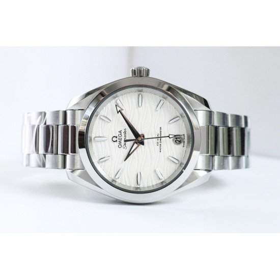  Omega-Aqua Terra 150M 34mm Ladies SS/SS Wht/R.Stk VSF A8800