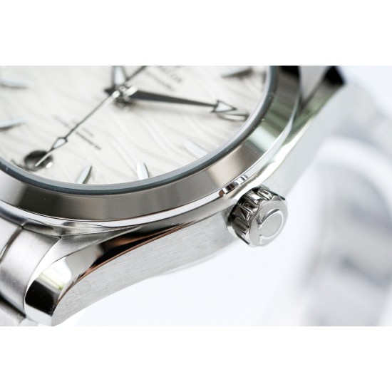  Omega-Aqua Terra 150M 34mm Ladies SS/SS Wht/R.Stk VSF A8800
