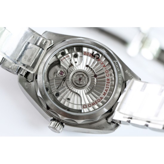  Omega-Aqua Terra 150M 34mm Ladies SS/SS Wht/R.Stk VSF A8800