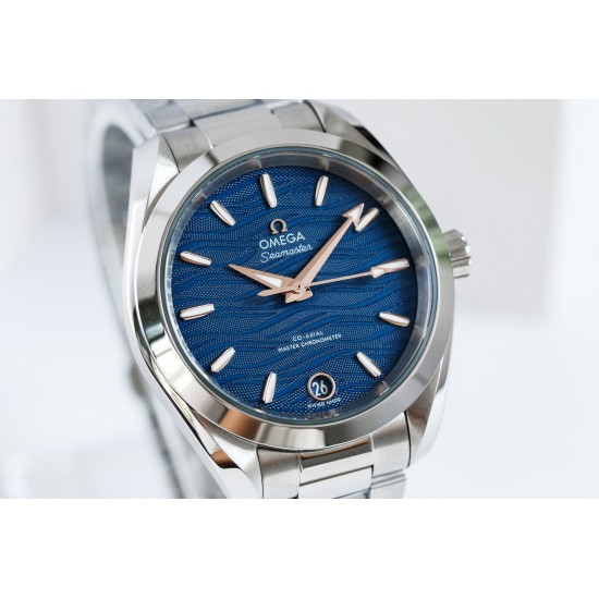 Omega-Aqua Terra 150M 34mm Ladies SS/SS Blue/R.Stk VSF A8800