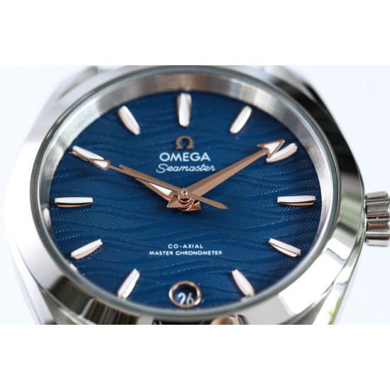  Omega-Aqua Terra 150M 34mm Ladies SS/SS Blue/R.Stk VSF A8800