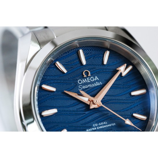  Omega-Aqua Terra 150M 34mm Ladies SS/SS Blue/R.Stk VSF A8800