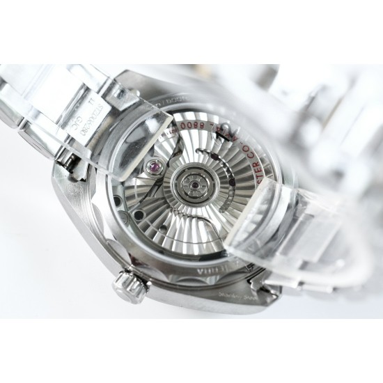  Omega-Aqua Terra 150M 34mm Ladies SS/SS S.Wht/Dm VSF A8800