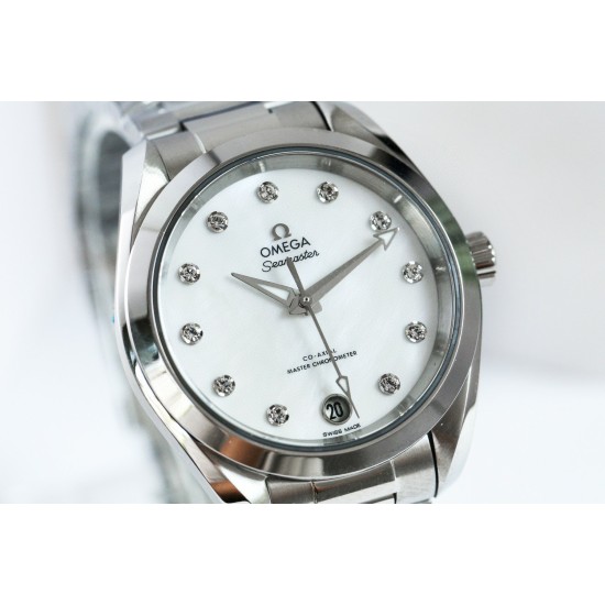  Omega-Aqua Terra 150M 34mm Ladies SS/SS W.MOP/Dm VSF A8800