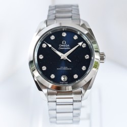  Omega-Aqua Terra 150M 34mm Ladies SS/SS BLUE.MOP/Dm VSF A8800