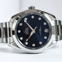  Omega-Aqua Terra 150M 34mm Ladies SS/SS BLUE.MOP/Dm VSF A8800