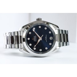  Omega-Aqua Terra 150M 34mm Ladies SS/SS BLUE.MOP/Dm VSF A8800