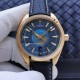 Omega-Aqua Terra 150M 43mm Worldtimer YG/LE Blue Dial VSF A8938