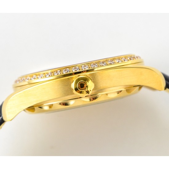 Omega-Aqua Terra 150M 43mm Worldtimer Diamonds YG/LE Blue Dial GBF A8938