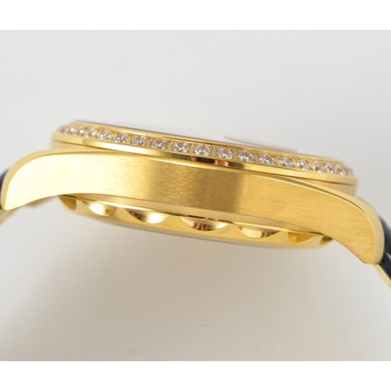 Omega-Aqua Terra 150M 43mm Worldtimer Diamonds YG/LE Blue Dial GBF A8938