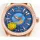 Omega-Aqua Terra 150M 43mm Worldtimer Diamonds RG/LE Blue Dial GBF A8938