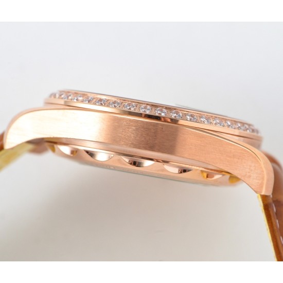 Omega-Aqua Terra 150M 43mm Worldtimer Diamonds RG/LE Blue Dial GBF A8938