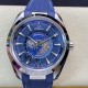 Omega-Aqua Terra 150M 43mm Worldtimer SS/RU Blue Dial VSF A8938
