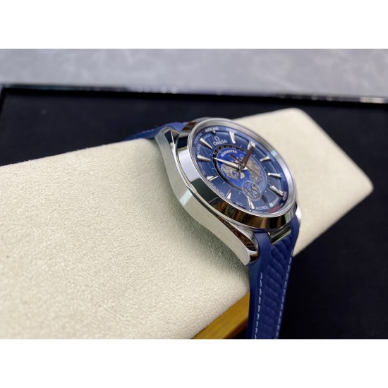 Omega-Aqua Terra 150M 43mm Worldtimer SS/RU Blue Dial VSF A8938