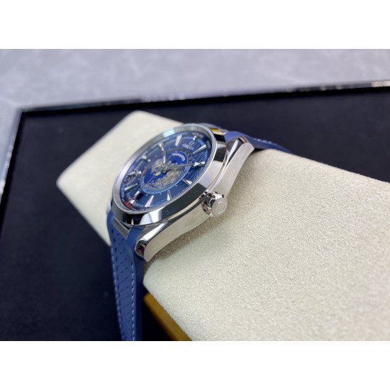 Omega-Aqua Terra 150M 43mm Worldtimer SS/RU Blue Dial VSF A8938