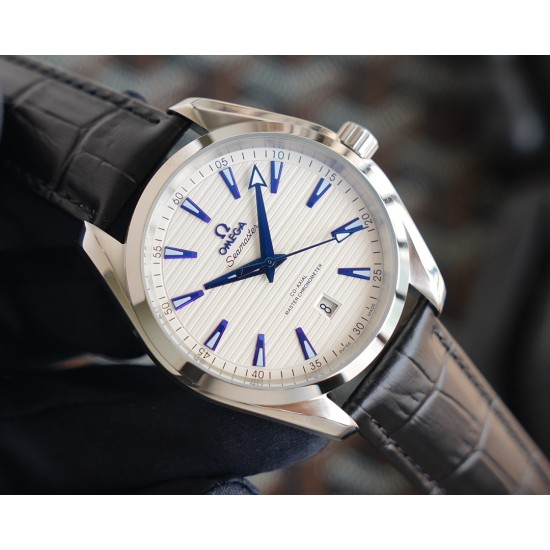 Omega-Aqua Terra 150M 41mm SS/RU Blue Dial GDF A8215