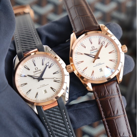 Omega-Aqua Terra 150M 41mm RG/RU White Dial GDF MY8215