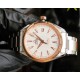 Omega-Aqua Terra 150M 41mm SS/SS Rose Gold Bezel White Dial GDF A8500