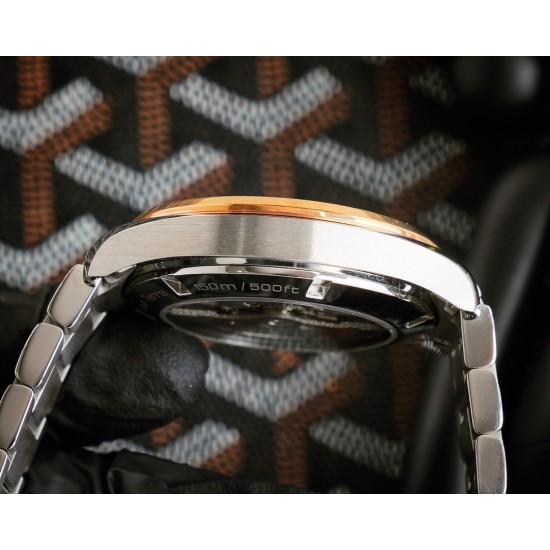 Omega-Aqua Terra 150M 41mm SS/SS Rose Gold Bezel White Dial GDF A8500