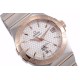 Omega-Constellation Co-Axial 38mm RG/SS White VSF Asia 8500