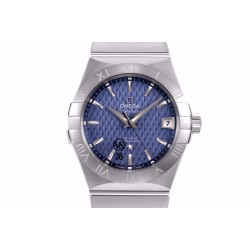 Omega-Constellation Co-Axial 38mm SS/SS Blue VSF Asia 8500