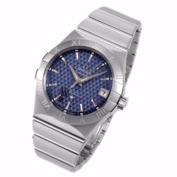 Omega-Constellation Co-Axial 38mm SS/SS Blue VSF Asia 8500