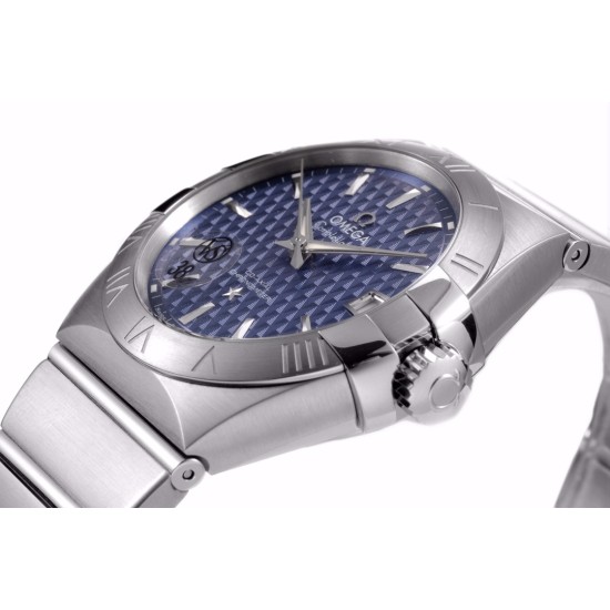 Omega-Constellation Co-Axial 38mm SS/SS Blue VSF Asia 8500