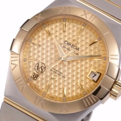  Omega-Constellation Co-Axial 38mm YG/SS Gold VSF Asia 8500