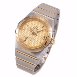  Omega-Constellation Co-Axial 38mm YG/SS Gold VSF Asia 8500