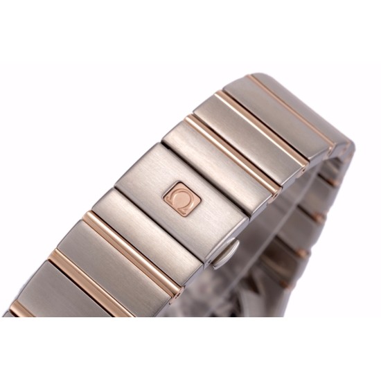  Omega-Constellation Co-Axial 38mm RG/SS Blue VSF Asia 8500