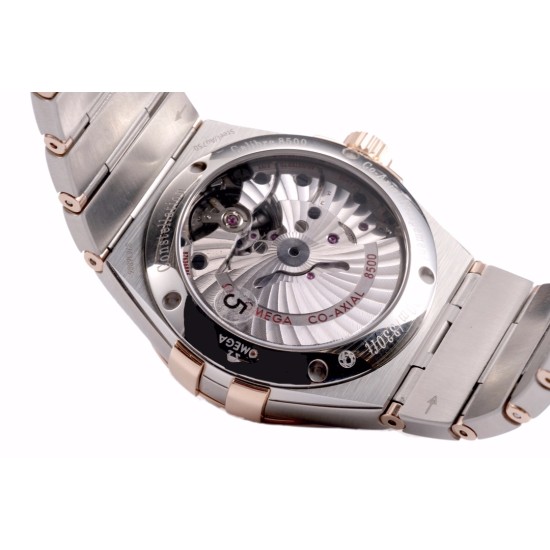  Omega-Constellation Co-Axial 38mm RG/SS Blue VSF Asia 8500