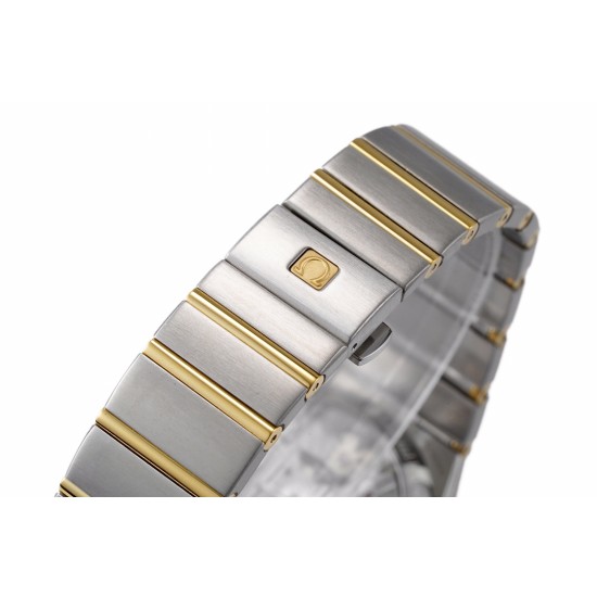  Omega-Constellation Co-Axial 38mm YG/SS White VSF Asia 8500