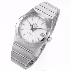  Omega-Constellation Co-Axial 38mm SS/SS White VSF Asia 8500