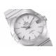  Omega-Constellation Co-Axial 38mm SS/SS White VSF Asia 8500