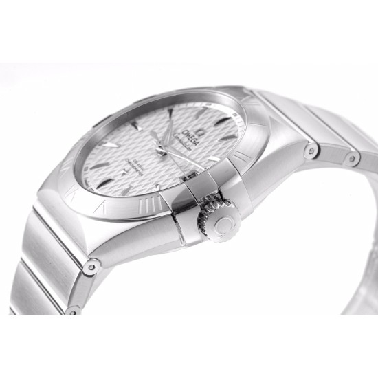  Omega-Constellation Co-Axial 38mm SS/SS White VSF Asia 8500