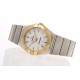  Omega-Constellation Ladies 28mm YG/SS Wht MOP Stk 8848F Swiss Qtz