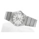  Omega-Constellation Ladies 28mm SS/SS Wht MOP Stk 8848F Swiss Qtz