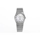  Omega-Constellation Ladies 28mm Diamonds SS/SS Wht MOP Stk 8848F Swiss Qtz
