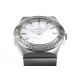  Omega-Constellation Ladies 28mm Diamonds SS/SS Wht MOP Stk 8848F Swiss Qtz