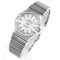  Omega-Constellation Ladies 28mm Diamonds SS/SS Wht MOP Stk 8848F Swiss Qtz