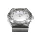  Omega-Constellation Ladies 28mm SS/SS White Patterned MOP Diamonds IWC-Marker 8848F Swiss Qtz
