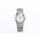  Omega-Constellation Ladies 28mm SS/SS White MOP Diamonds IWC-Marker 8848F Swiss Qtz