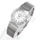  Omega-Constellation Ladies 28mm SS/SS White MOP Diamonds IWC-Marker 8848F Swiss Qtz