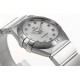  Omega-Constellation Ladies 28mm SS/SS White MOP Diamonds IWC-Marker 8848F Swiss Qtz