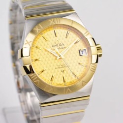 Omega-Constellation Co-Axial 38mm YG/SS Gold Dial VSF Asia 8500