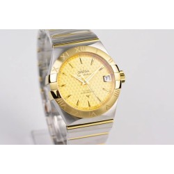  Omega-Constellation Co-Axial 38mm YG/SS Gold Dial VSF Asia 8500